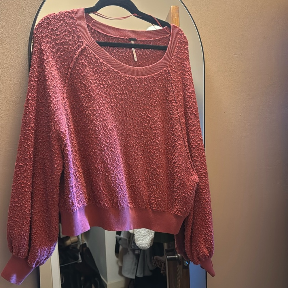 Free people XS red sweater